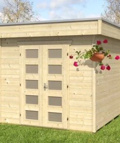 SkanHolz SKAN HOLZ Gartenhaus Venlo 1, 250 X 250 Cm, Natur