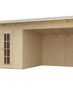 SkanHolz SKAN HOLZ Gartenhaus Texel 550 X 250 Cm, Natur