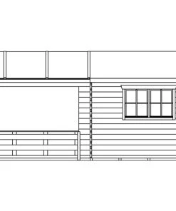 SkanHolz SKAN HOLZ Gartenhaus Holmestrand, 380 X 610 Cm, Natur -Weka Shop 4018211606016 6