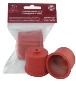 Vina Gärkappe Gummi Gr.5 Mit Loch Ø 59 Mm 1 Stück, Ø 5,9 Cm, 9 Mm Bohrung