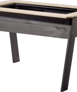 Dobar Kinder-Hochbeet Mit Ablage Grau 78 X 60 X 50 Cm