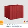 EcoStar Gerätehaus Trend-S Typ 2 258,8 X 247,7 X 216 Cm Taubenblau -Weka Shop 4042533294620 3