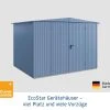 EcoStar Gerätehaus Trend-S Typ 3 323,6 X 247,7 X 219,4 Cm Taubenblau -Weka Shop 4042533295191 3347368