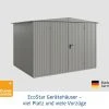 EcoStar Gerätehaus Trend-S Typ 3 323,6 X 247,7 X 219,4 Cm Graualuminium -Weka Shop 4042533295245 3347392