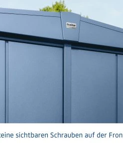 EcoStar Gerätehaus Elegant-S Typ 1 258,8 X 121,3 X 216 Cm Taubenblau -Weka Shop 4042533295283 5