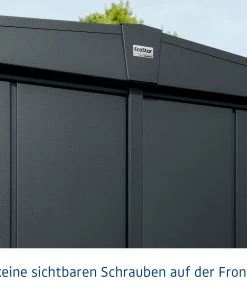 EcoStar Gerätehaus Elegant-S Typ 1 Anthrazitgrau 1 Flg 258,8 X 121,3 X 216 Cm -Weka Shop 4042533295306 5