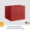EcoStar Gerätehaus Elegant-S Typ 2 Purpurrot 1 Flg 258,8 X 247,7 X 216 Cm -Weka Shop 4042533295320 3347413