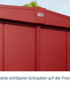 EcoStar Gerätehaus Elegant-S Typ 2 Purpurrot 1 Flg 258,8 X 247,7 X 216 Cm -Weka Shop 4042533295320 5