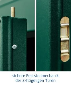 EcoStar Gerätehaus Elegant-S Typ 2 Moosgrün 1 Flg 258,8 X 247,7 X 216 Cm -Weka Shop 4042533295351 6