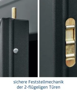 EcoStar Gerätehaus Elegant-S Typ 2 Anthrazitgrau 1 Flg 258,8 X 247,7 X 216 Cm -Weka Shop 4042533295368 6