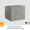 EcoStar Gerätehaus Elegant-S Typ 2 Graualuminium 1 Flg 258,8 X 247,7 X 216 Cm -Weka Shop 4042533295375 3347421