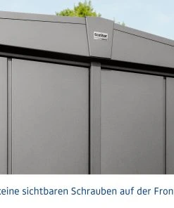 EcoStar Gerätehaus Elegant-S Typ 2 Graualuminium 1 Flg 258,8 X 247,7 X 216 Cm -Weka Shop 4042533295375 5