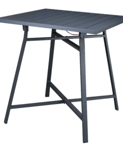 WESTFIELD Aluminium-Balkonset Anthrazit 2 X Sessel, Tisch 70 X 70 Cm