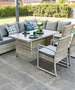 Primaster Dining Lounge Möbelset Tulum Inkl. Allwetter Kissen