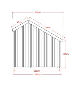Plus Fahrrad/Geräteschuppen 5,7 M² Unbehandelt -Weka Shop 5703393167569 4