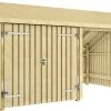 Plus Multi Gartenhaus 2 Module Inkl. Doppeltür 10,5 M² Unbehandelt -Weka Shop 5703393735997