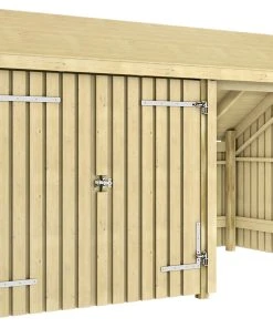 Plus Multi Gartenhaus 2 Module Inkl. Doppeltür 10,5 M² Unbehandelt