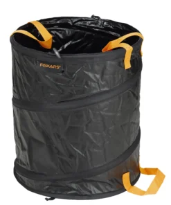 Fiskars PopUp-Gartensack Solid 56 L, Schwarz / Orange