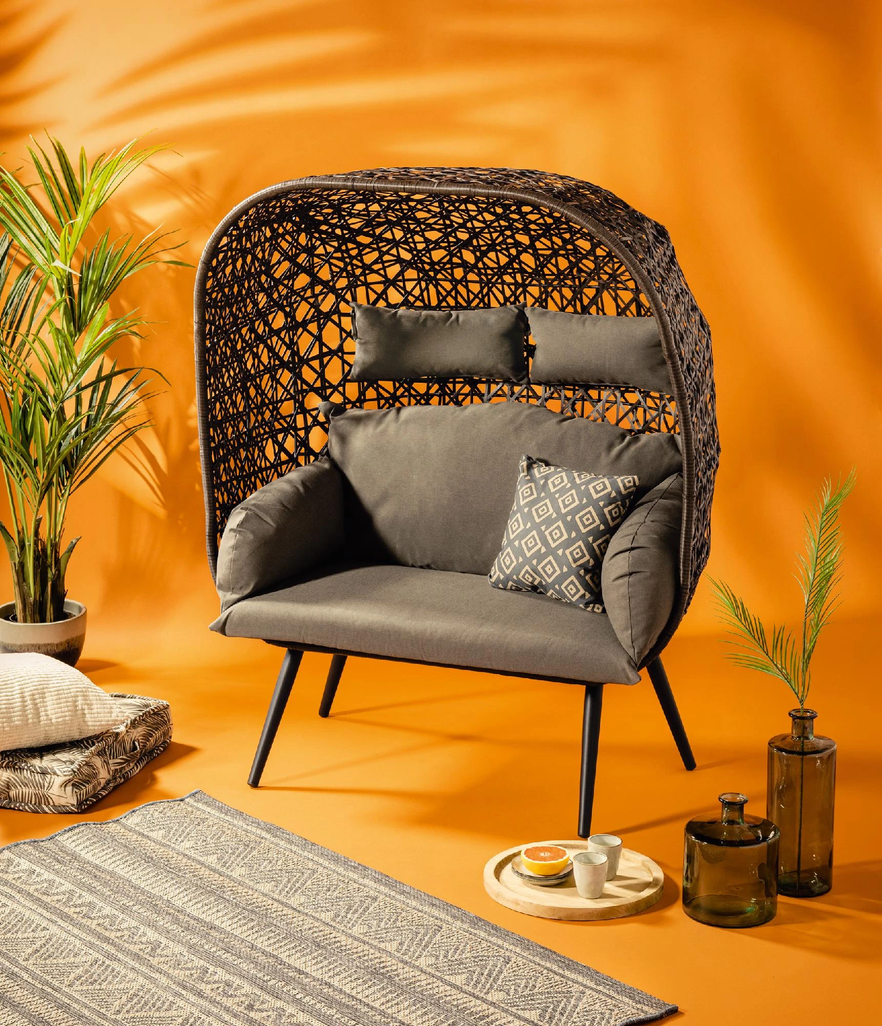 Weitere Egg Chair Palermo Braun 3 Weitere Egg Chair Palermo Braun