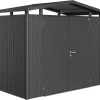 Biohort Gerätehaus Panorama P1 273 X 158 X 227 Cm Dunkelgrau Doppeltür 2 Biohort Gerätehaus Panorama P1 273 X 158 X 227 Cm Dunkelgrau Doppeltür -Weka Shop 9003414140295 1903341