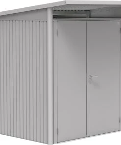 Biohort Gerätehaus Avantgarde A1 180 X 220 X 218 Cm Silber Doppeltür