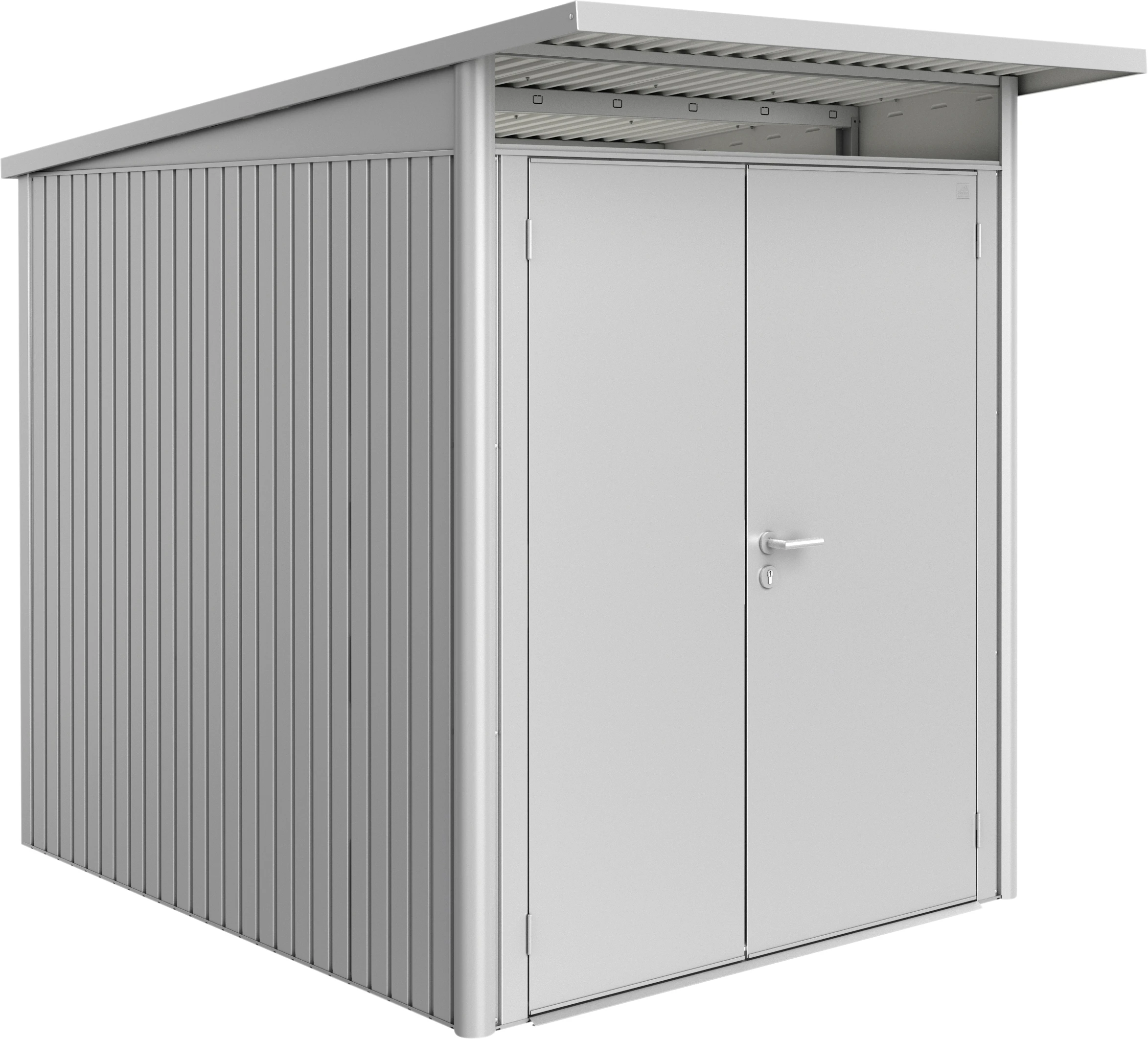 Biohort Gerätehaus Avantgarde A2 180 X 260 X 218 Cm Silber Doppeltür 3 Biohort Gerätehaus Avantgarde A2 180 X 260 X 218 Cm Silber Doppeltür