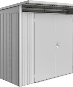 Biohort Gerätehaus Avantgarde A6 260 X 260 X 218 Cm Silber Doppeltür
