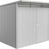 Biohort Gerätehaus Avantgarde A7 260 X 300 X 217 Cm Silber Standardtür -Weka Shop 9003414150706 scaled