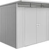 Biohort Gerätehaus Avantgarde A7 260 X 300 X 217 Cm Silber Doppeltür -Weka Shop 9003414150799 scaled