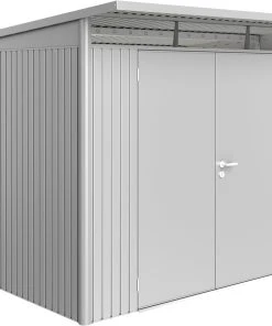 Biohort Gerätehaus Avantgarde A7 260 X 300 X 217 Cm Silber Doppeltür