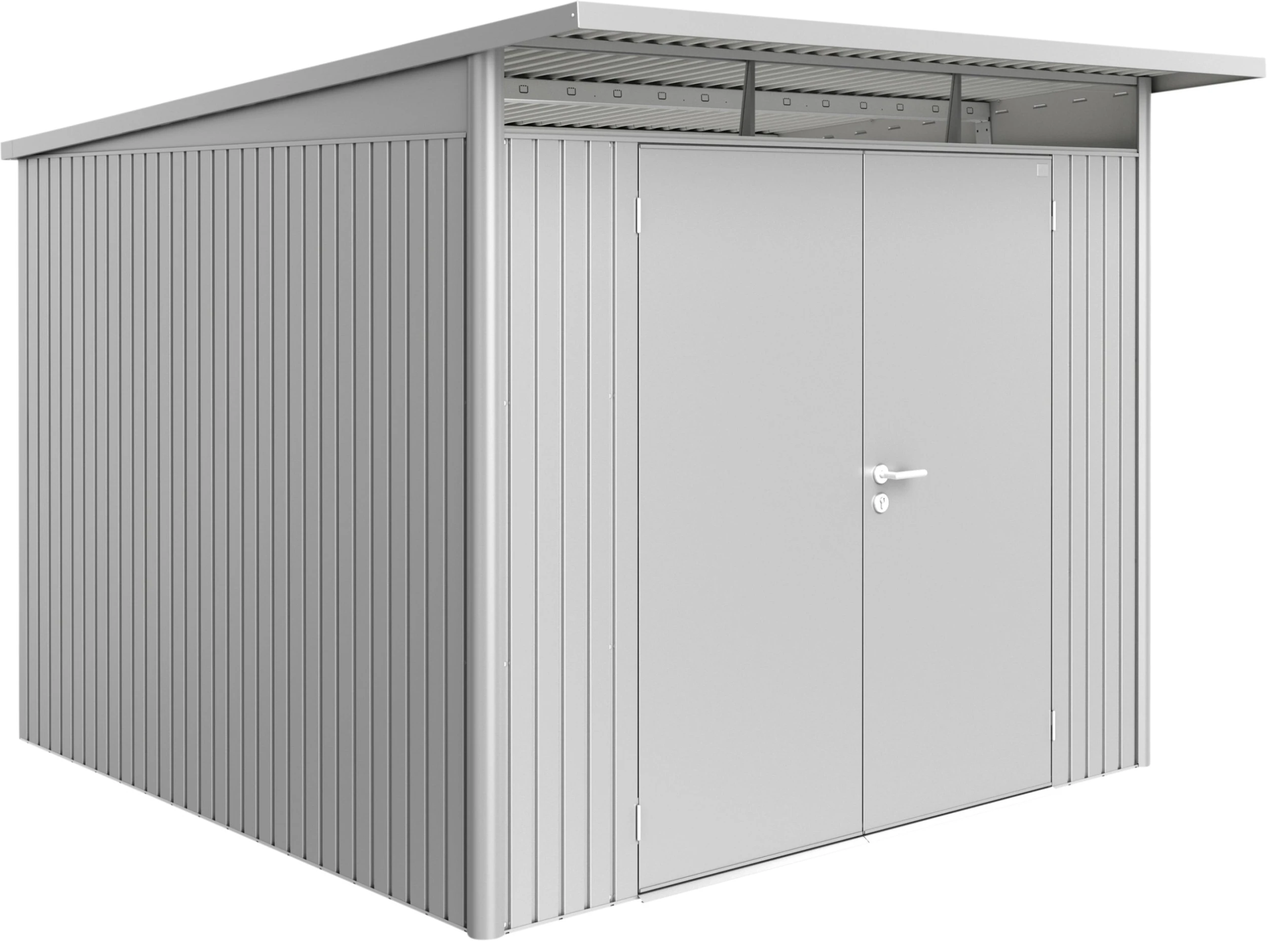 Biohort Gerätehaus Avantgarde A7 260 X 300 X 217 Cm Silber Doppeltür 3 Biohort Gerätehaus Avantgarde A7 260 X 300 X 217 Cm Silber Doppeltür