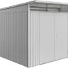 Biohort Gerätehaus Avantgarde A8 260 X 380 Cm Silber Doppeltür -Weka Shop 9003414150898 scaled