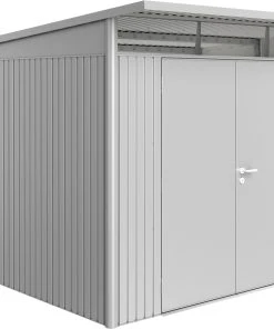 Biohort Gerätehaus Avantgarde A8 260 X 380 Cm Silber Doppeltür