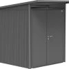 Biohort Gerätehaus Avantgarde A1 180 X 220 X 218 Cm Dunkelgrau Doppeltür -Weka Shop 9003414170193