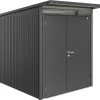 Biohort Gerätehaus Avantgarde A2 180 X 260 X 218 Cm Dunkelgrau Doppeltür -Weka Shop 9003414170292