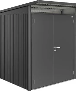 Biohort Gerätehaus Avantgarde A2 180 X 260 X 218 Cm Dunkelgrau Doppeltür