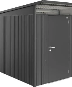 Biohort Gerätehaus Avantgarde A4 180 X 380 Cm Dunkelgrau Standardtür