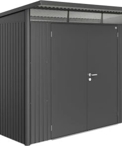 Biohort Gerätehaus Avantgarde A5 260 X 220 X 218 Cm Dunkelgrau Doppeltür