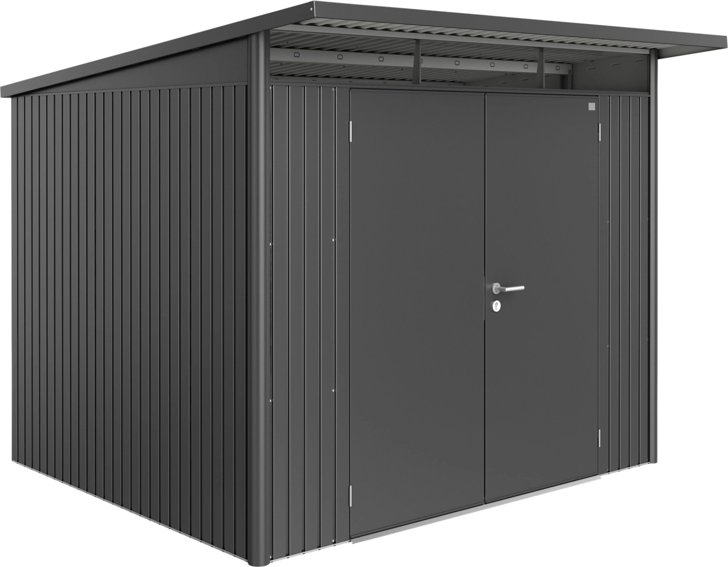 Biohort Gerätehaus Avantgarde A6 260 X 260 X 218 Cm Dunkelgrau Doppeltür 3 Biohort Gerätehaus Avantgarde A6 260 X 260 X 218 Cm Dunkelgrau Doppeltür