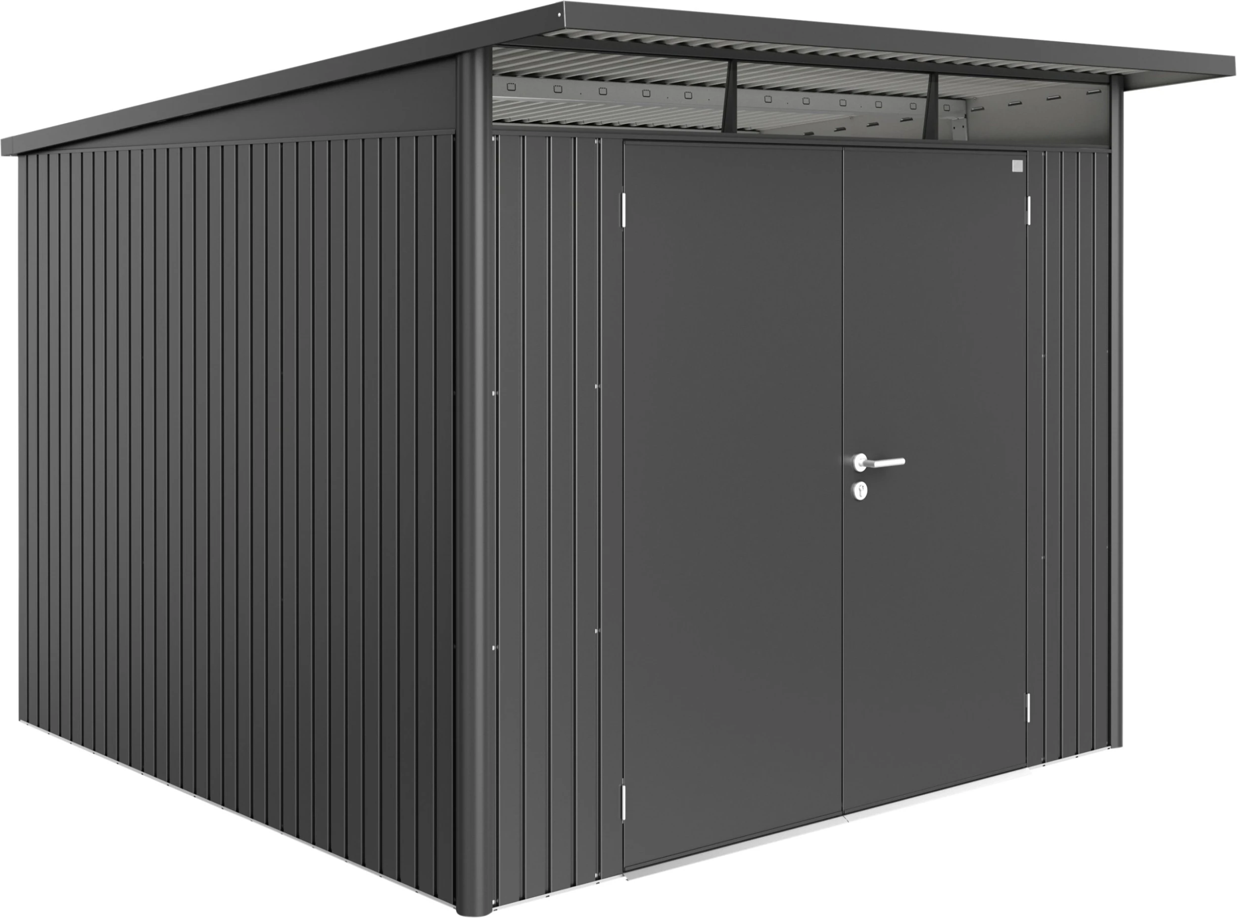 Biohort Gerätehaus Avantgarde A7 260 X 300 X 217 Cm Dunkelgrau Doppeltür 3 Biohort Gerätehaus Avantgarde A7 260 X 300 X 217 Cm Dunkelgrau Doppeltür