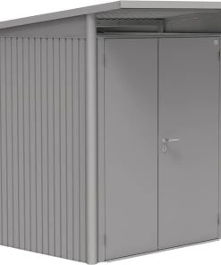 Biohort Gerätehaus Avantgarde A1 180 X 220 X 218 Cm Quarzgrau Doppeltür