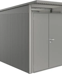 Biohort Gerätehaus Avantgarde A4 180 X 380 Cm Quarzgrau Doppeltür