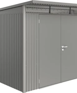 Biohort Gerätehaus Avantgarde A7 260 X 300 X 217 Cm Quarzgrau Doppeltür