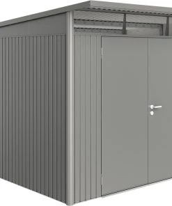 Biohort Gerätehaus Avantgarde A8 260 X 380 Cm Quarzgrau Doppeltür