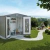 Biohort Gerätehaus Europa 3 244 X 156 Cm Quarzgrau Doppeltür -Weka Shop 9003414220300 2