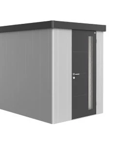 Biohort Gerätehaus Neo 3A 1.3 180 X 292 Cm Silber/dunkelgrau Standardtür