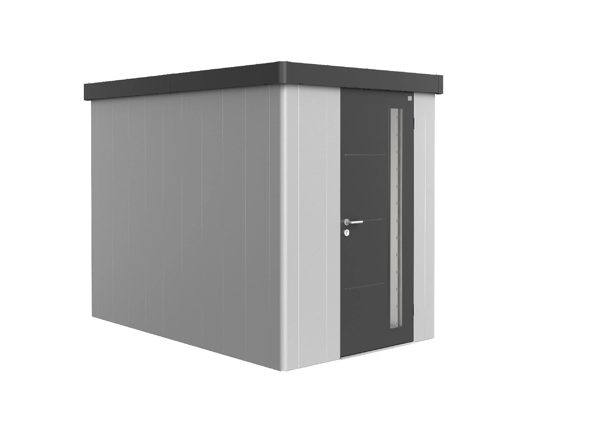 Biohort Gerätehaus Neo 3A 1.3 180 X 292 Cm Silber/dunkelgrau Standardtür 3 Biohort Gerätehaus Neo 3A 1.3 180 X 292 Cm Silber/dunkelgrau Standardtür