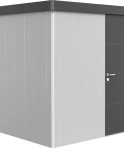 Biohort Gerätehaus Neo 2B 1.3 236 X 236 Cm Silber/dunkelgrau Standardtür