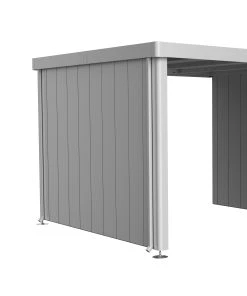 Biohort Seitenwand Für Seitendach Zu Neo 3A, 3B, 3C Und 3D Silber