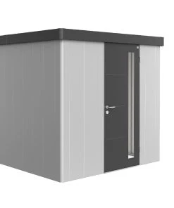 Biohort Gerätehaus Neo 3B 1.3 236 X 292 Cm Silber/dunkelgrau Standardtür